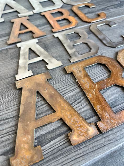 2 inch metal house letters|4 inch metal letters alphabet.